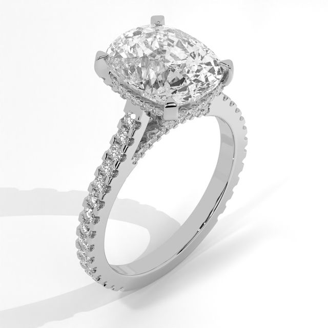 Cushion Halo Diamond Ring