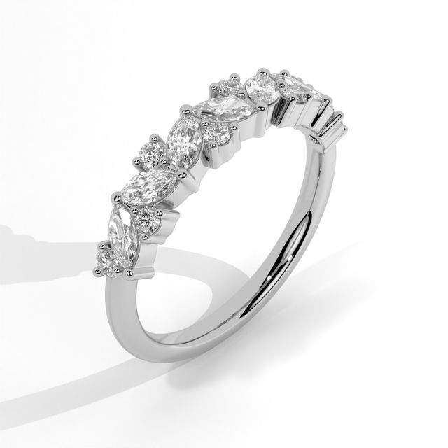 Marquise Diamond Cluster Ring
